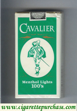 Cavalier Menthol Lights 100s cigarettes